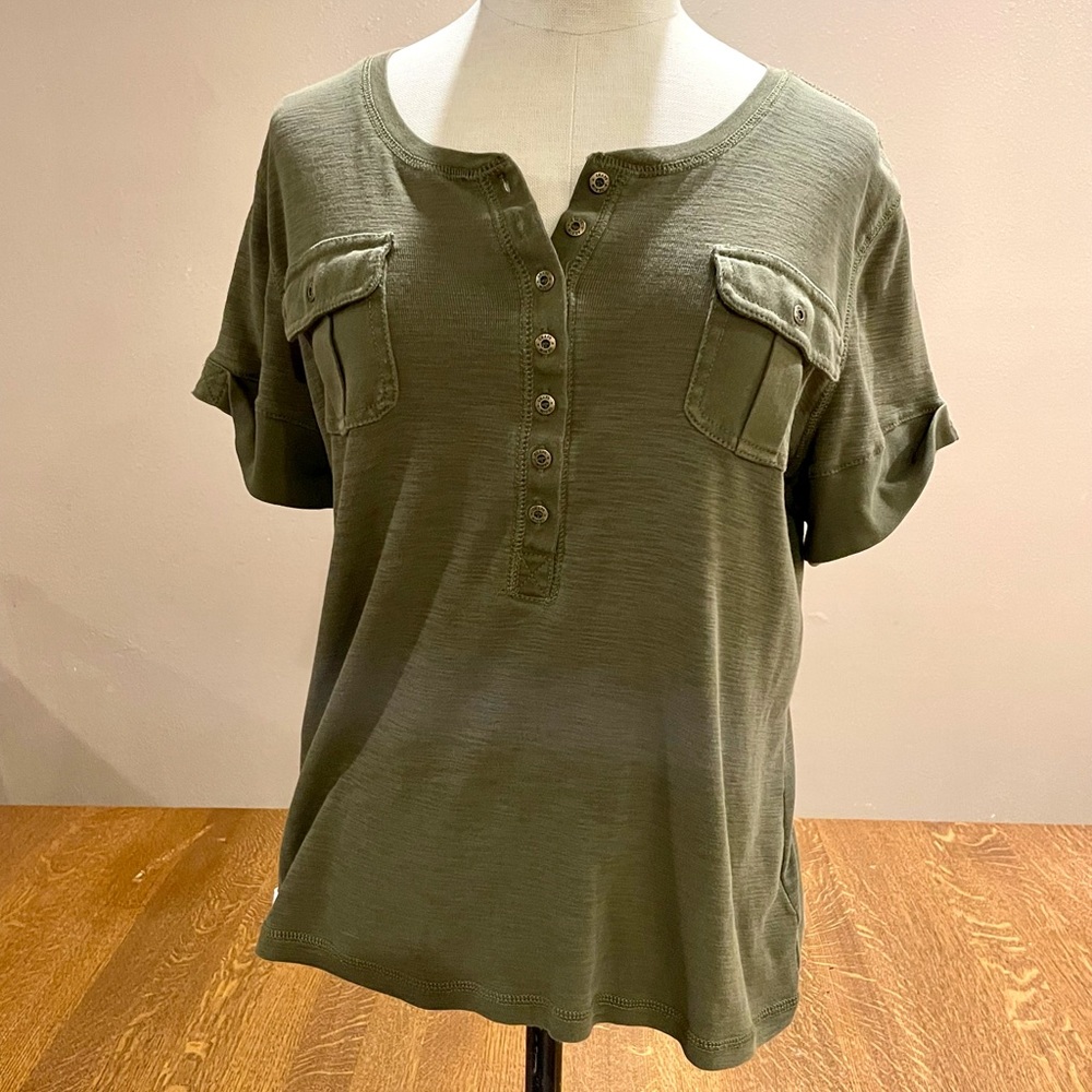 CHAPS Olive Green Shirt